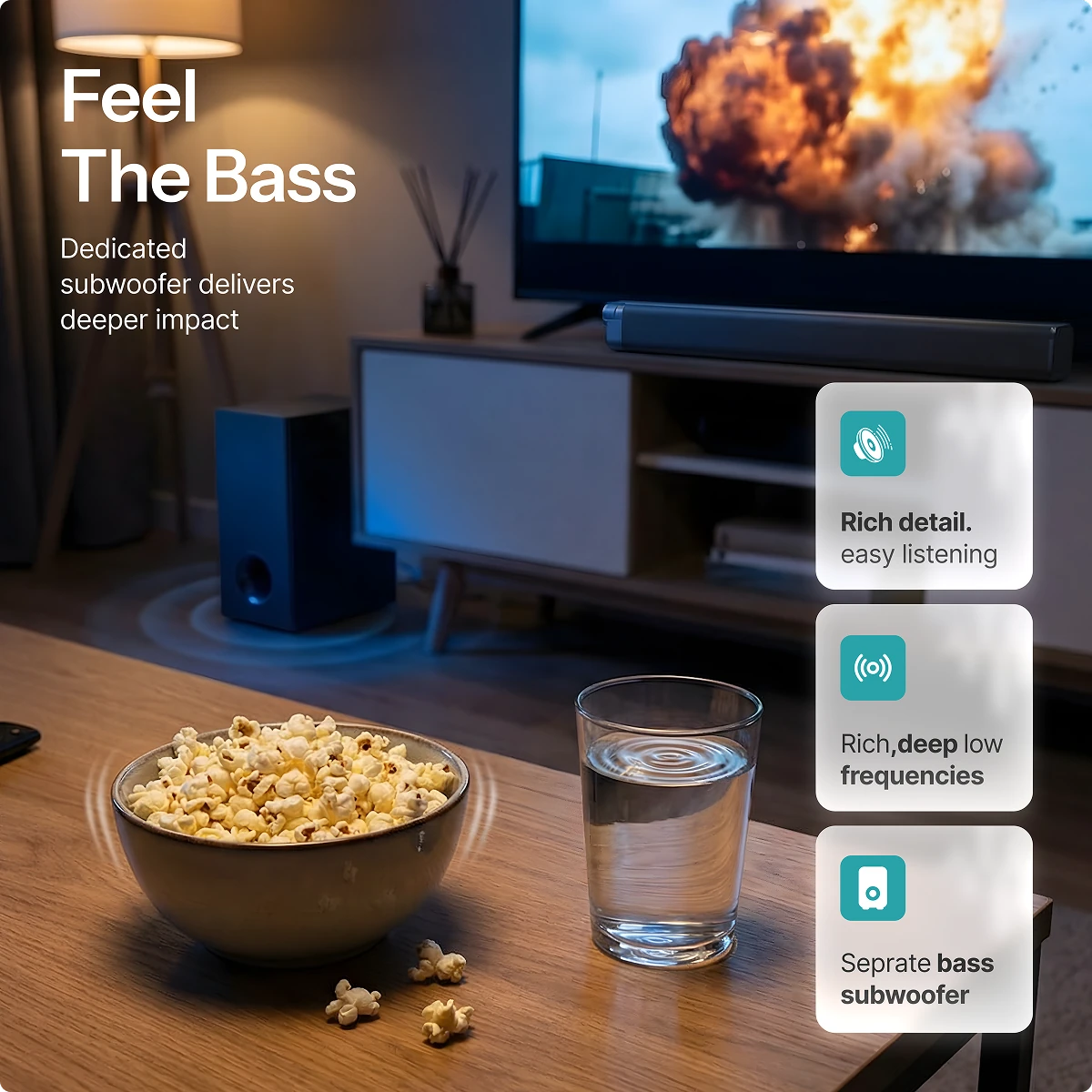 Dolby Atmos Soundbar with Subwoofer