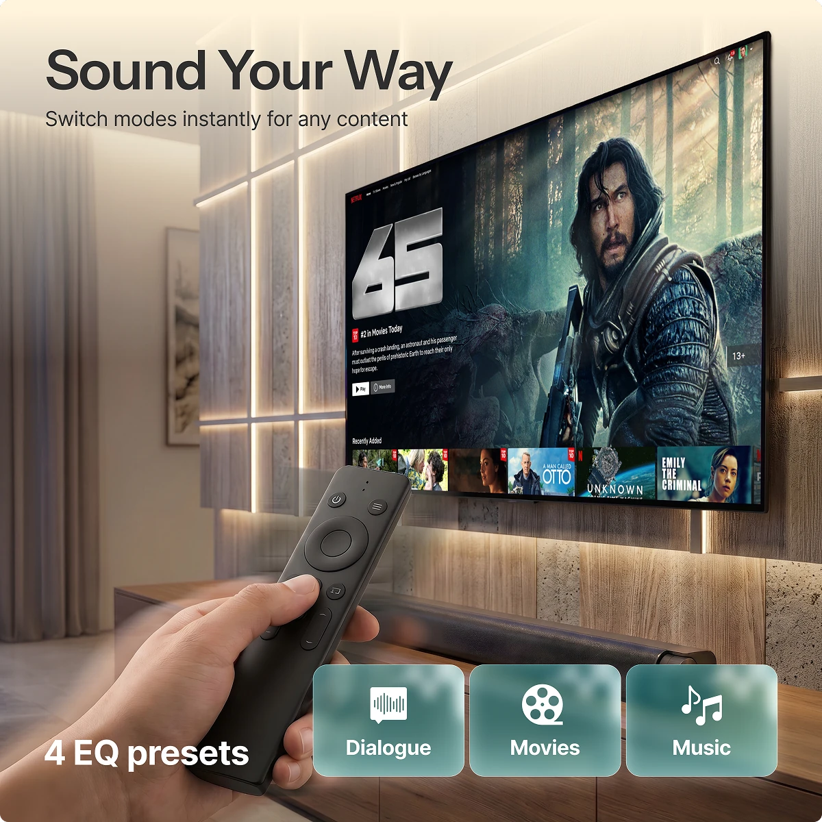 Dolby Atmos Soundbar with Subwoofer