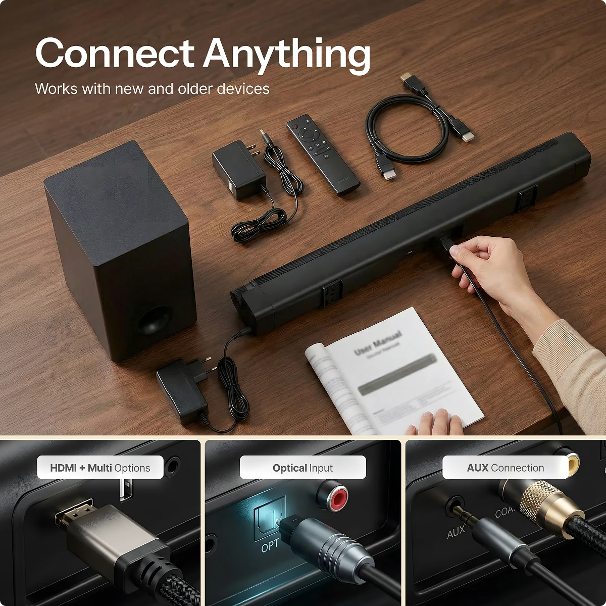 Dolby Atmos Soundbar with Subwoofer
