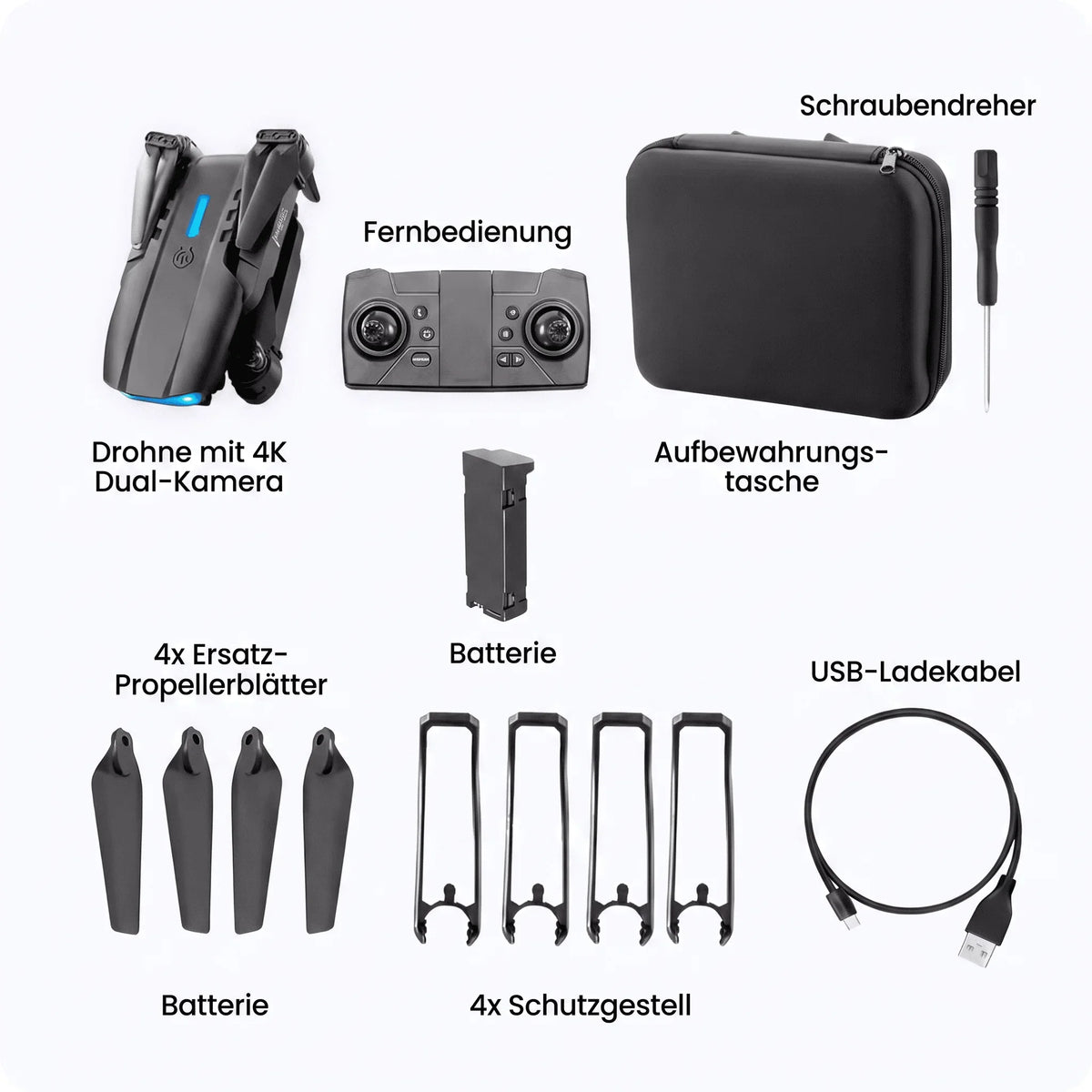 Drone with Dual 4K Cameras