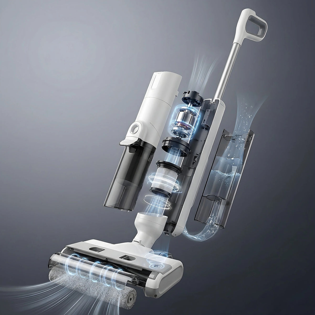 Self-Propelled Wet- & Dry Vacuum with Dual Tanks
