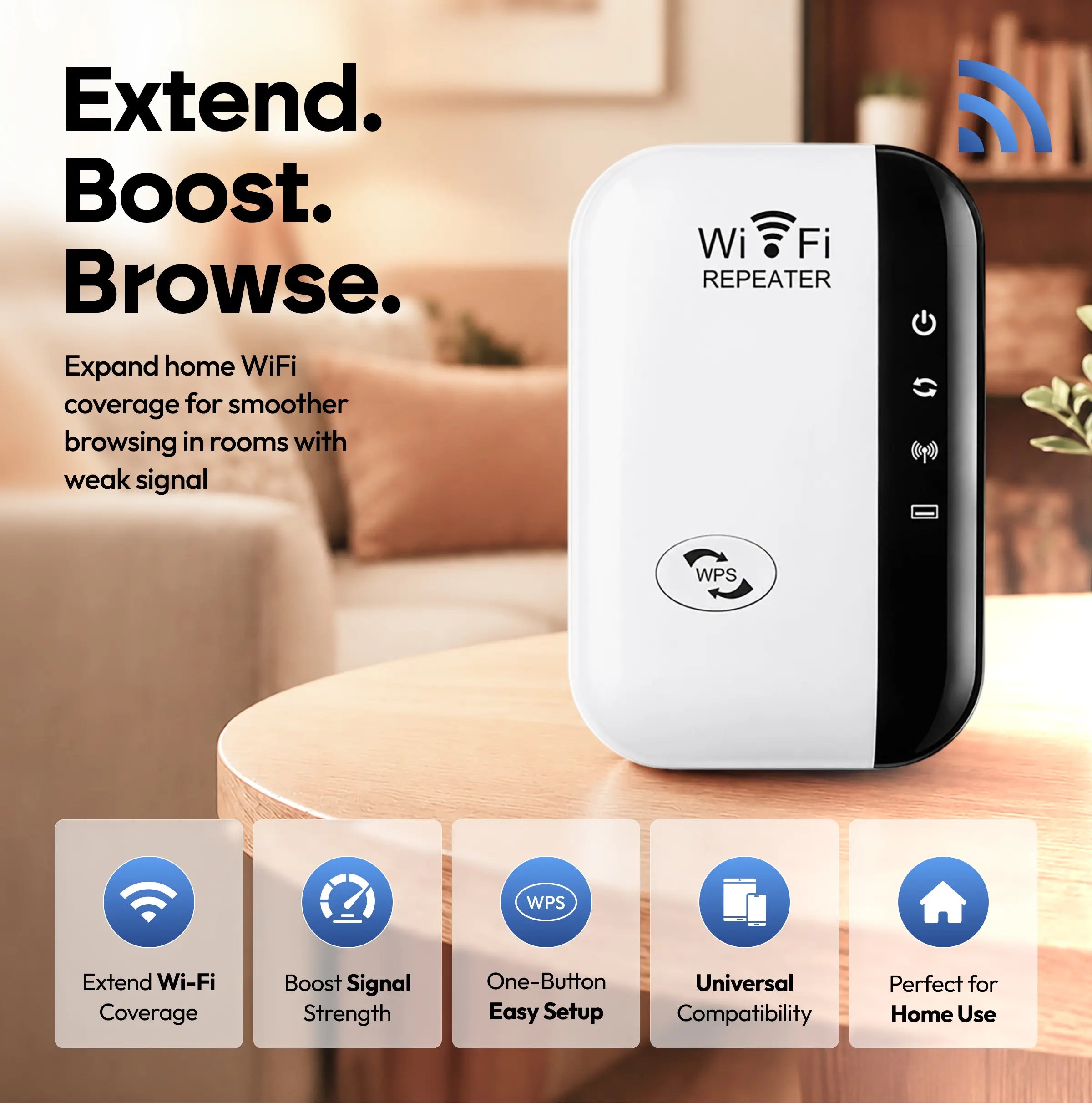 WiFi Extender with 300 Mbps