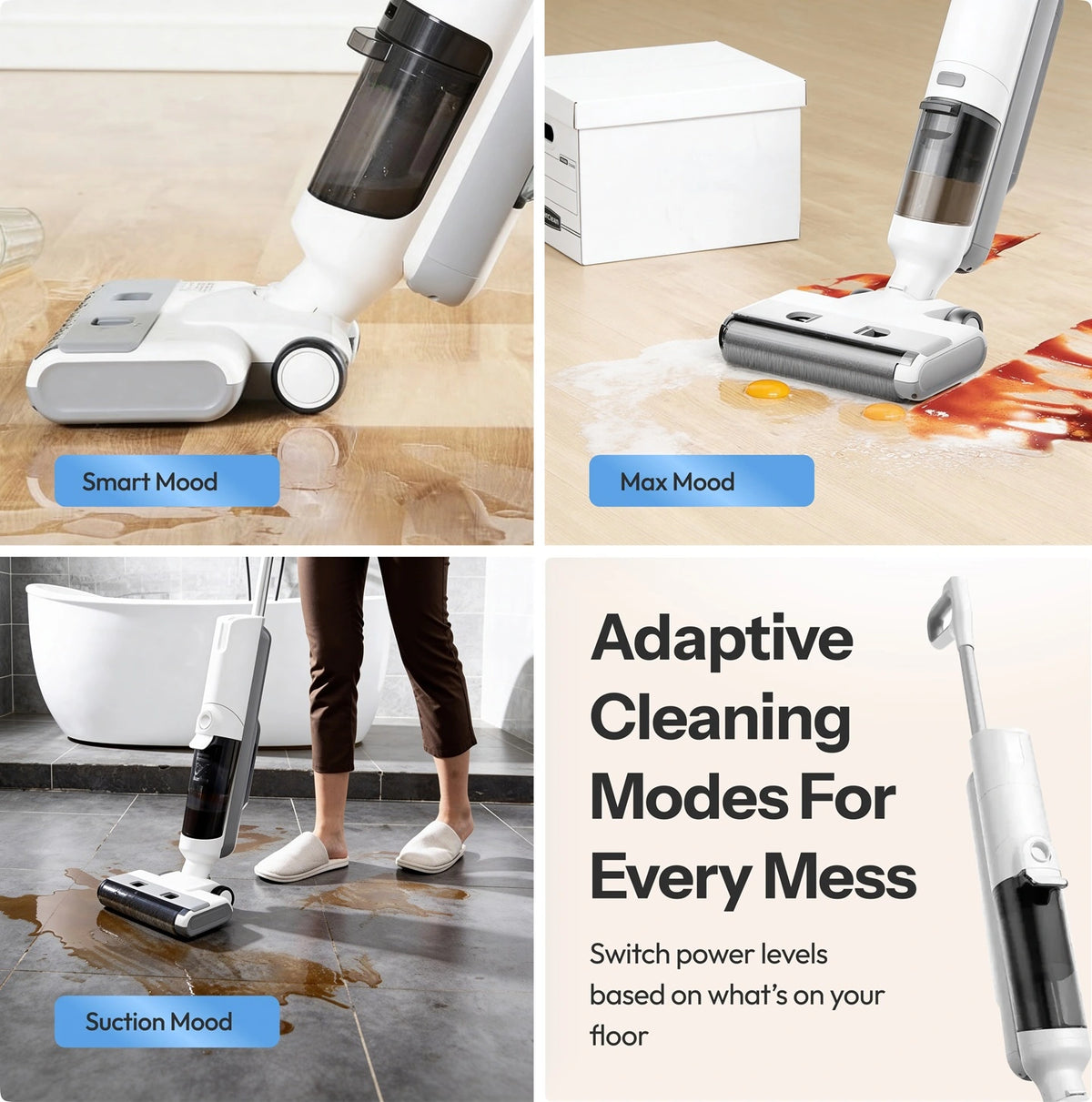Self-Propelled Wet- & Dry Vacuum with Dual Tanks