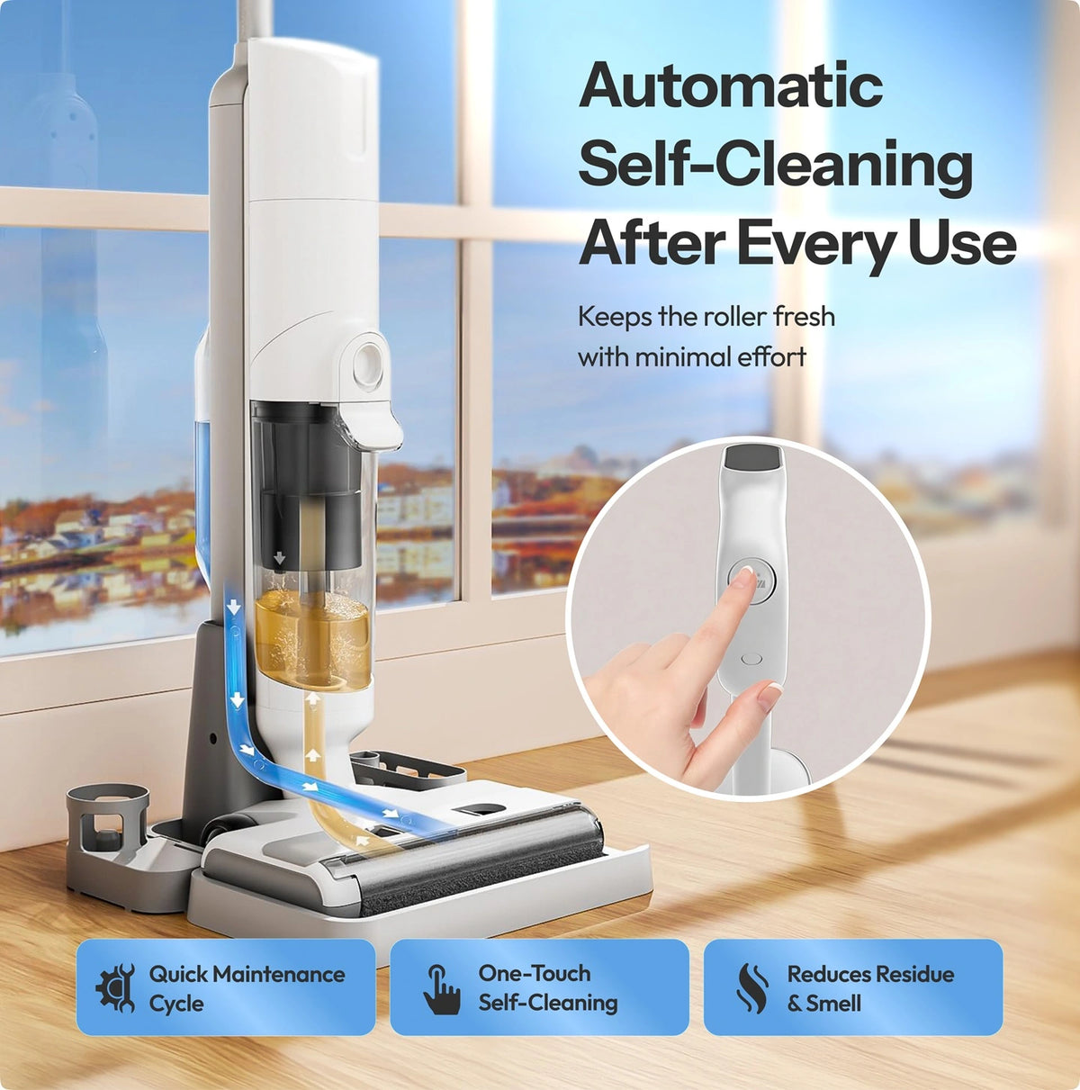 Self-Propelled Wet- & Dry Vacuum with Dual Tanks