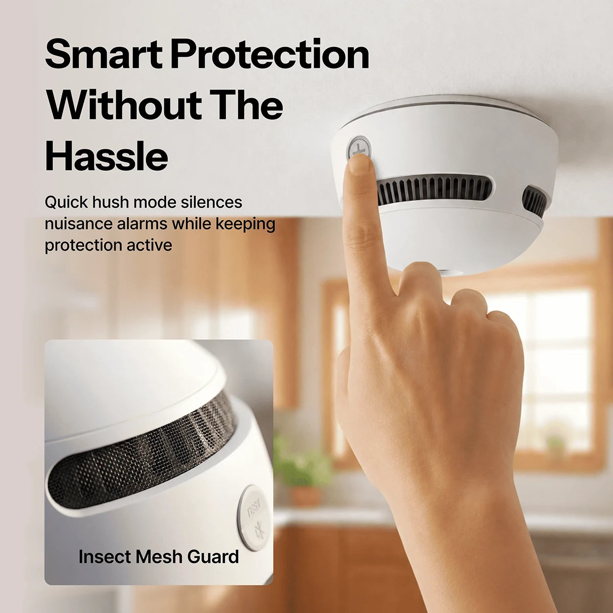 Smoke Detector with 360 Degree Detection and 85 dB Alert