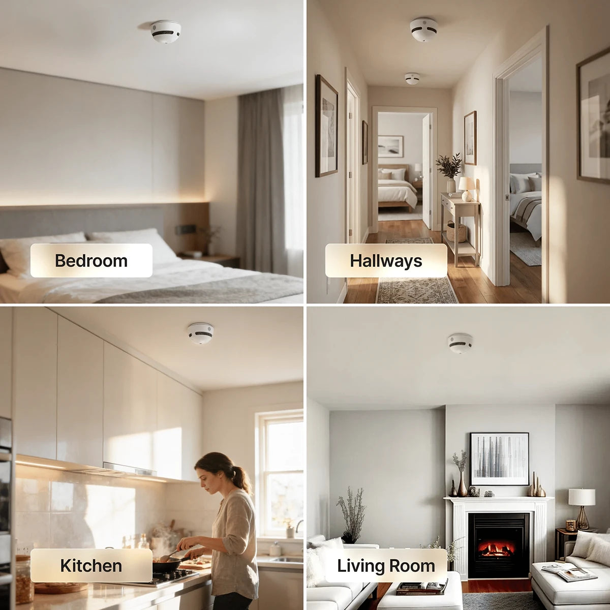 Smoke Detector with 360 Degree Detection and 85 dB Alert