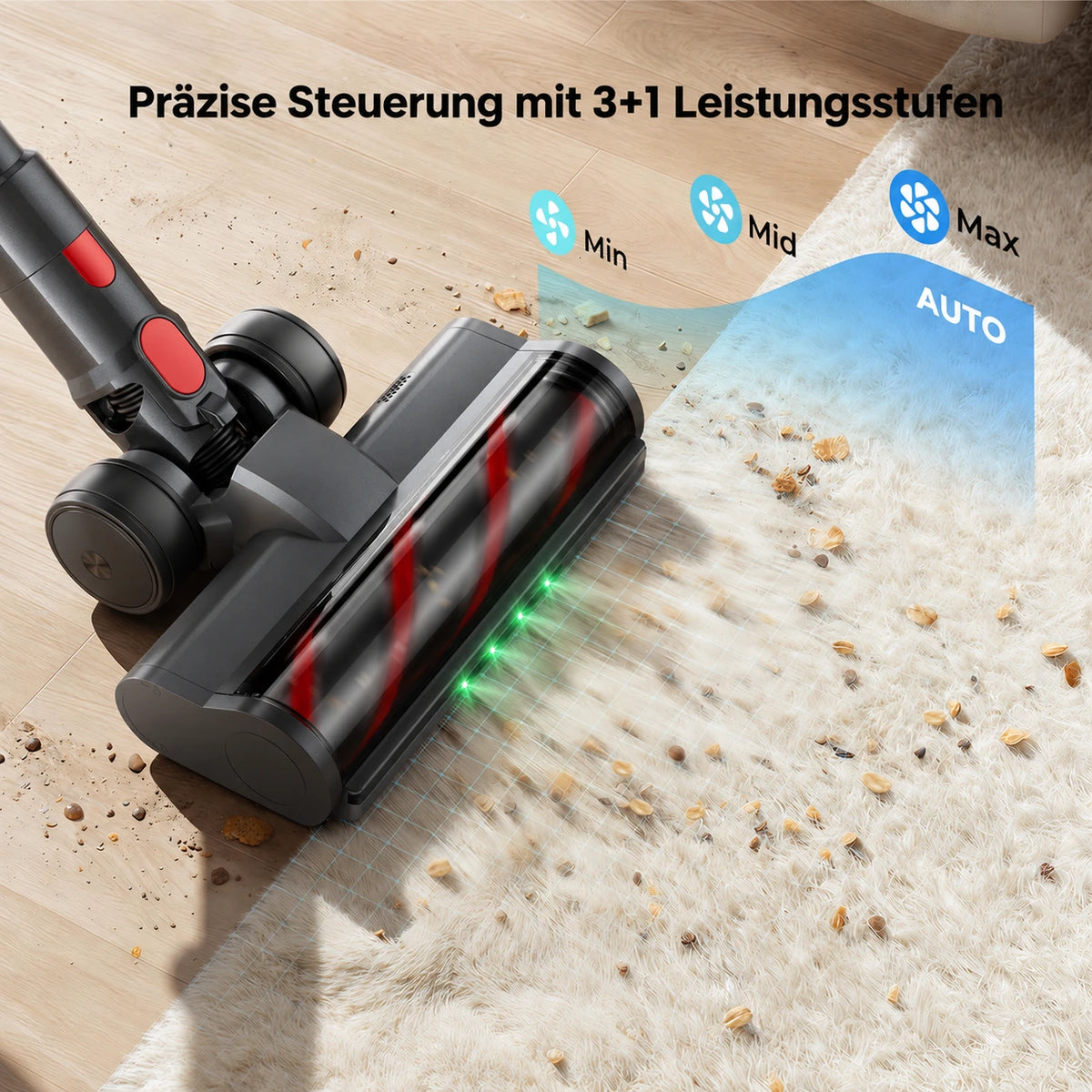 Akku Staubsauger mit 120AW Saugleistung
