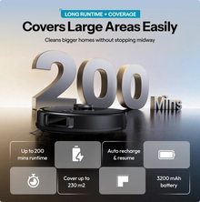 Robot Vacuum with Auto Empty Station, 10000 Pa suction, & LiDAR AI