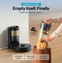 Robot Vacuum with Auto Empty Station, 10000 Pa suction, & LiDAR AI