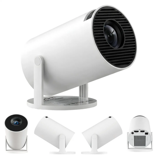 Smart Mini Projector with 1080P, 700 ANSI, WiFi 6