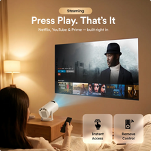 Smart Mini Projector with 1080P, 700 ANSI, WiFi 6