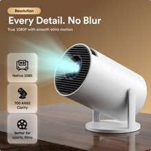Smart Mini Projector with 1080P, 700 ANSI, WiFi 6