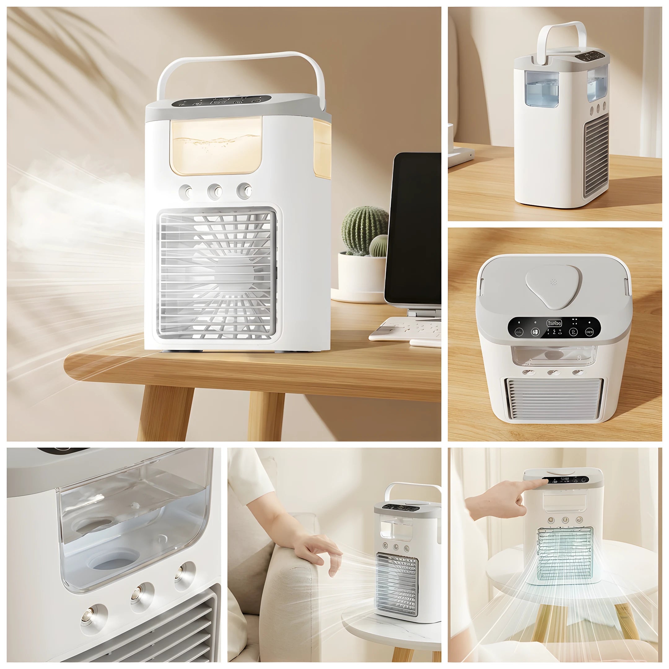 Portable Mini Air Cooler With Mist