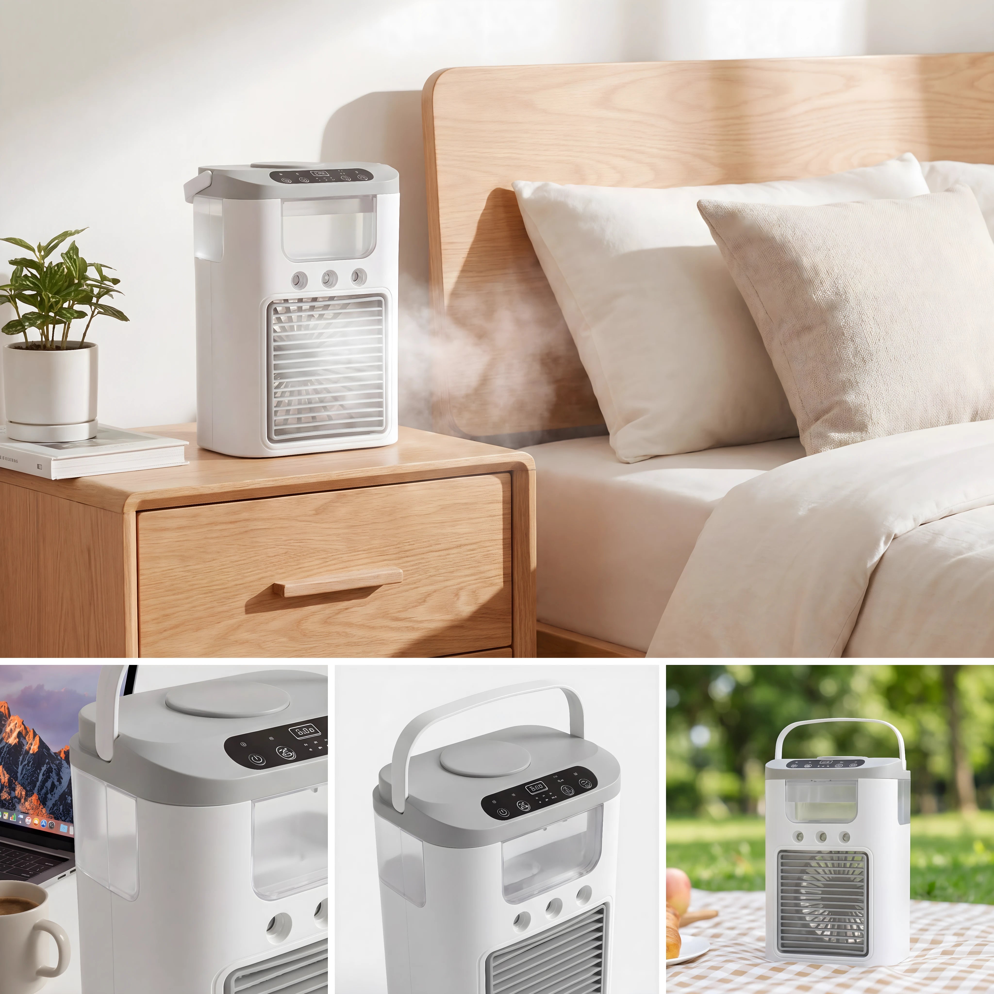 Portable Mini Air Cooler With Mist