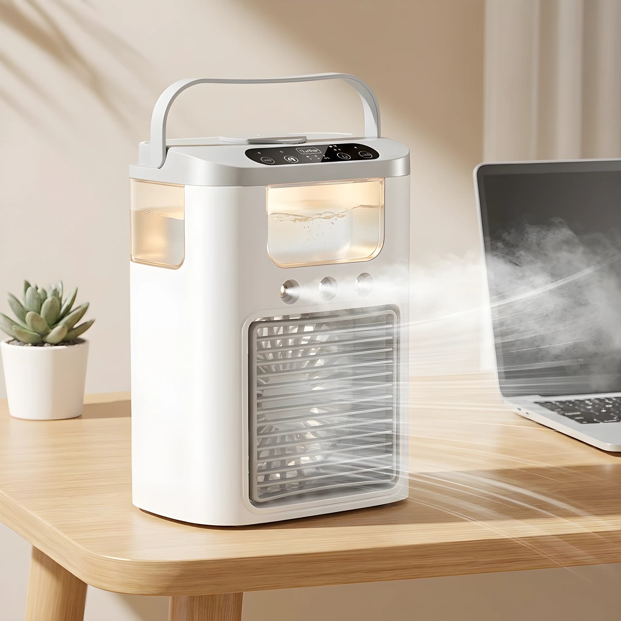 Portable Mini Air Cooler With Mist