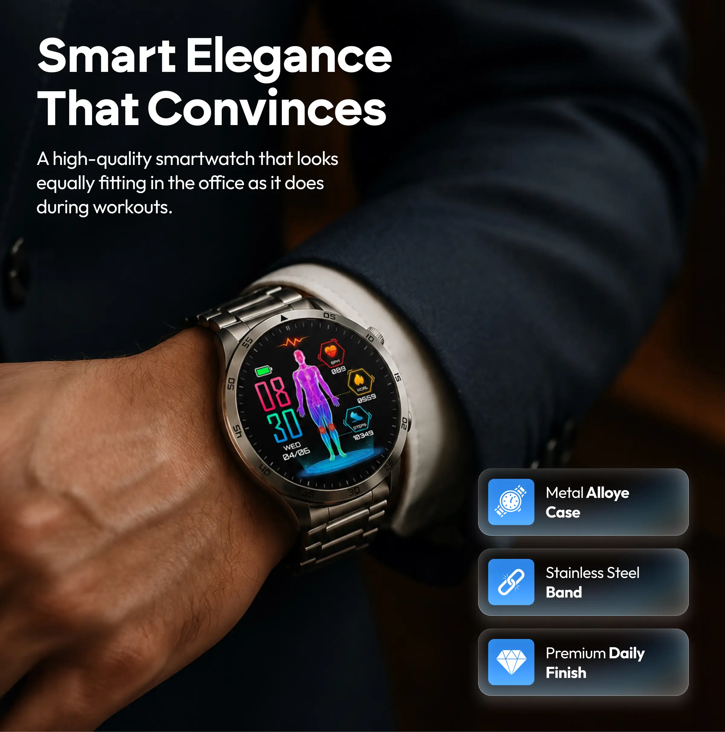 Herren Smartwatch EZ Pro
