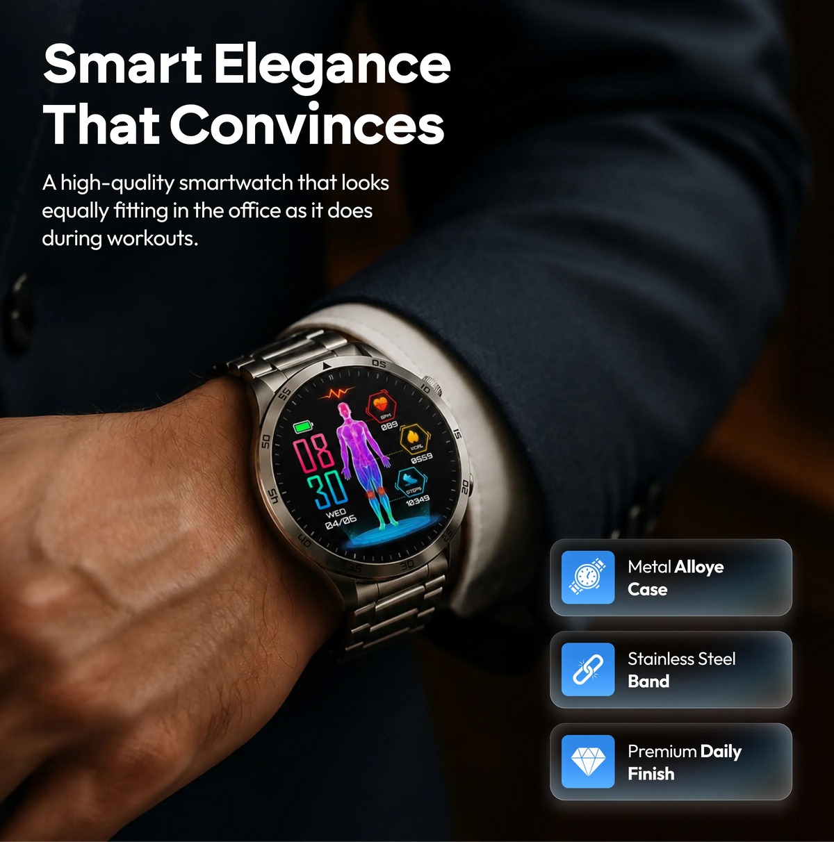 Herren Smartwatch EZ Pro