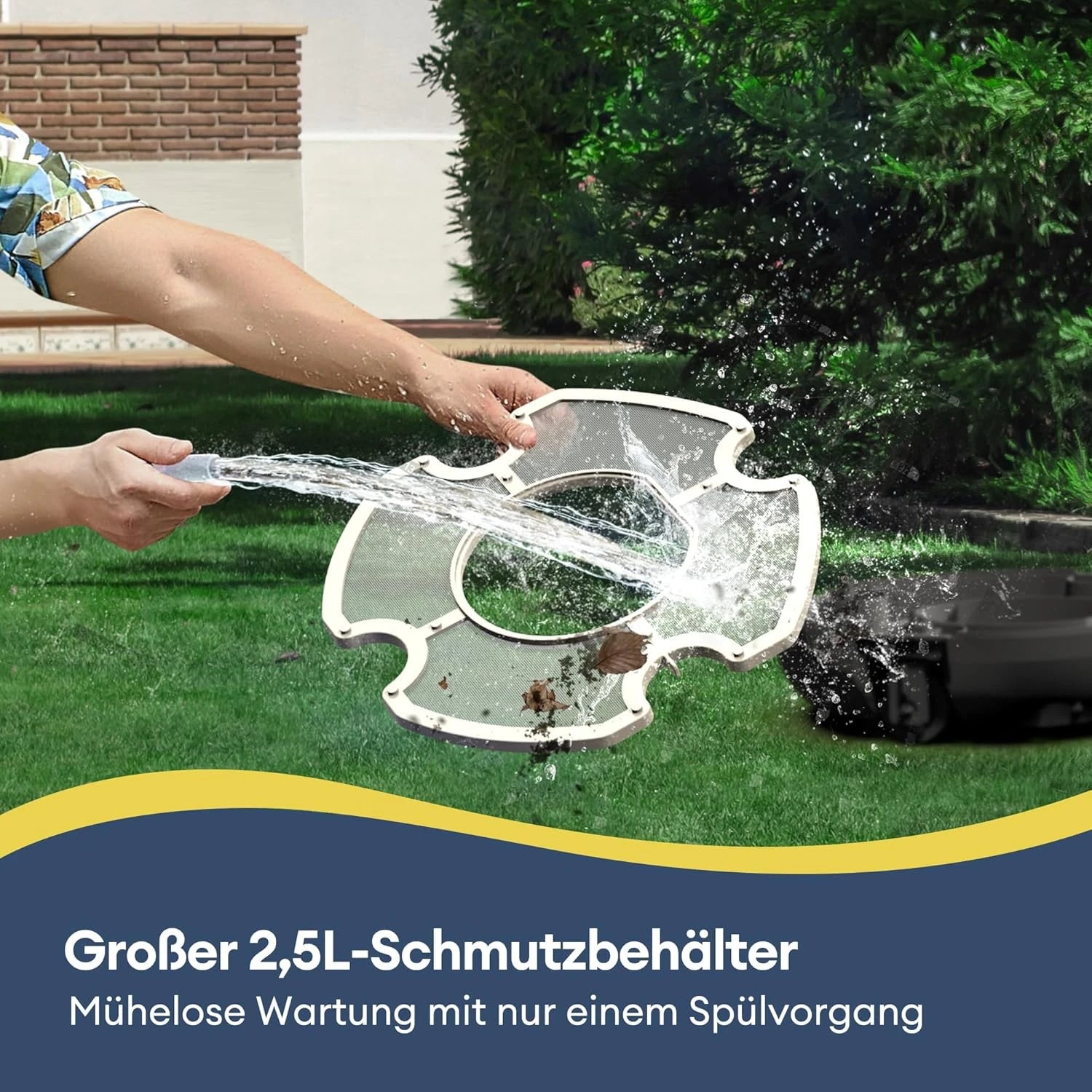 Robotic Pool Cleaner with Dual Motors, 90-Minute Runtime & 80 m² Range