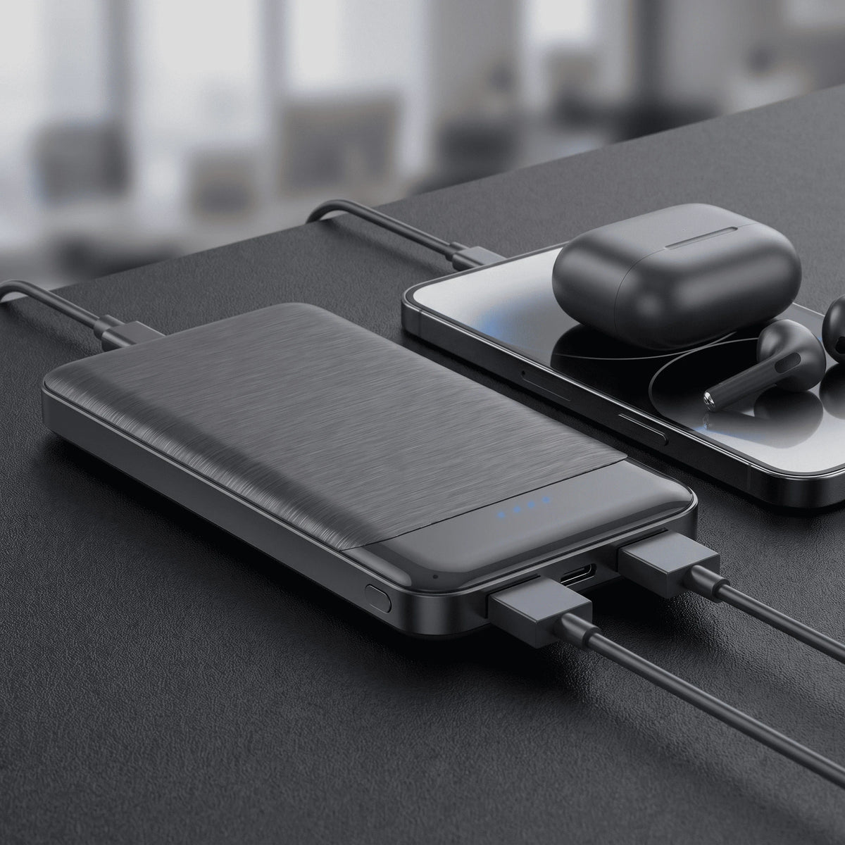 10000mAh Dual Port Portable USB Power Bank
