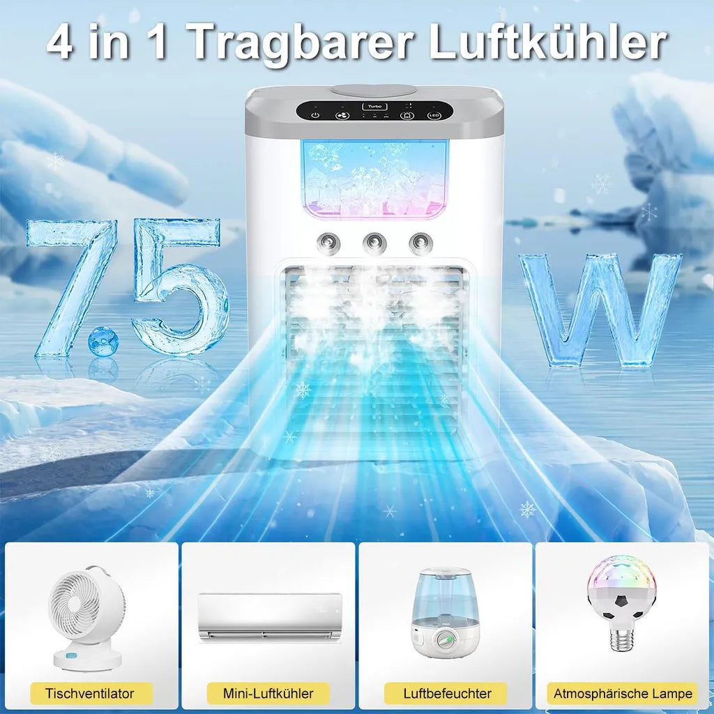 Portable Mini Air Cooler With Mist