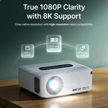 4K & 8K Support Projector with 5G WiFi, Bluetooth, 8.000+ Apps & Dolby Sound