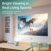 4K & 8K Support Projector with 5G WiFi, Bluetooth, 8.000+ Apps & Dolby Sound