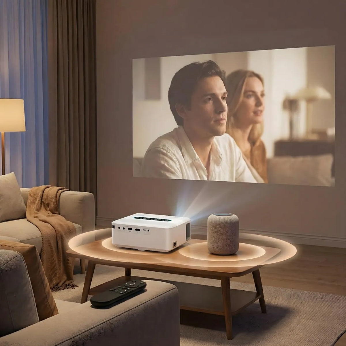 4K & 8K Support Projector with 5G WiFi, Bluetooth, 8.000+ Apps & Dolby Sound