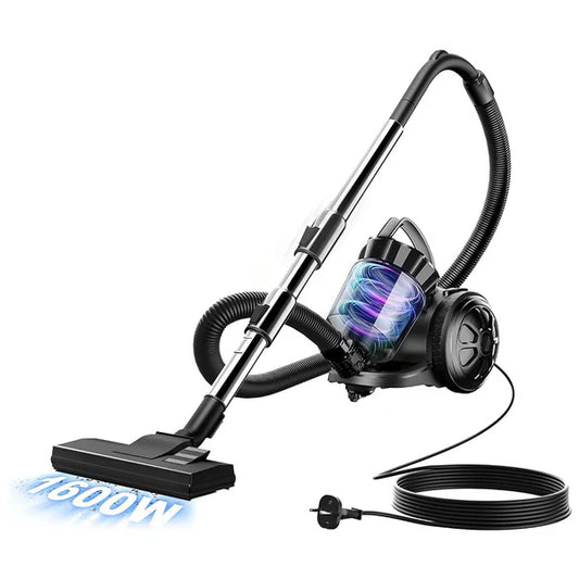Bagless Canister Vacuum with HEPA Filter, 2.2 L