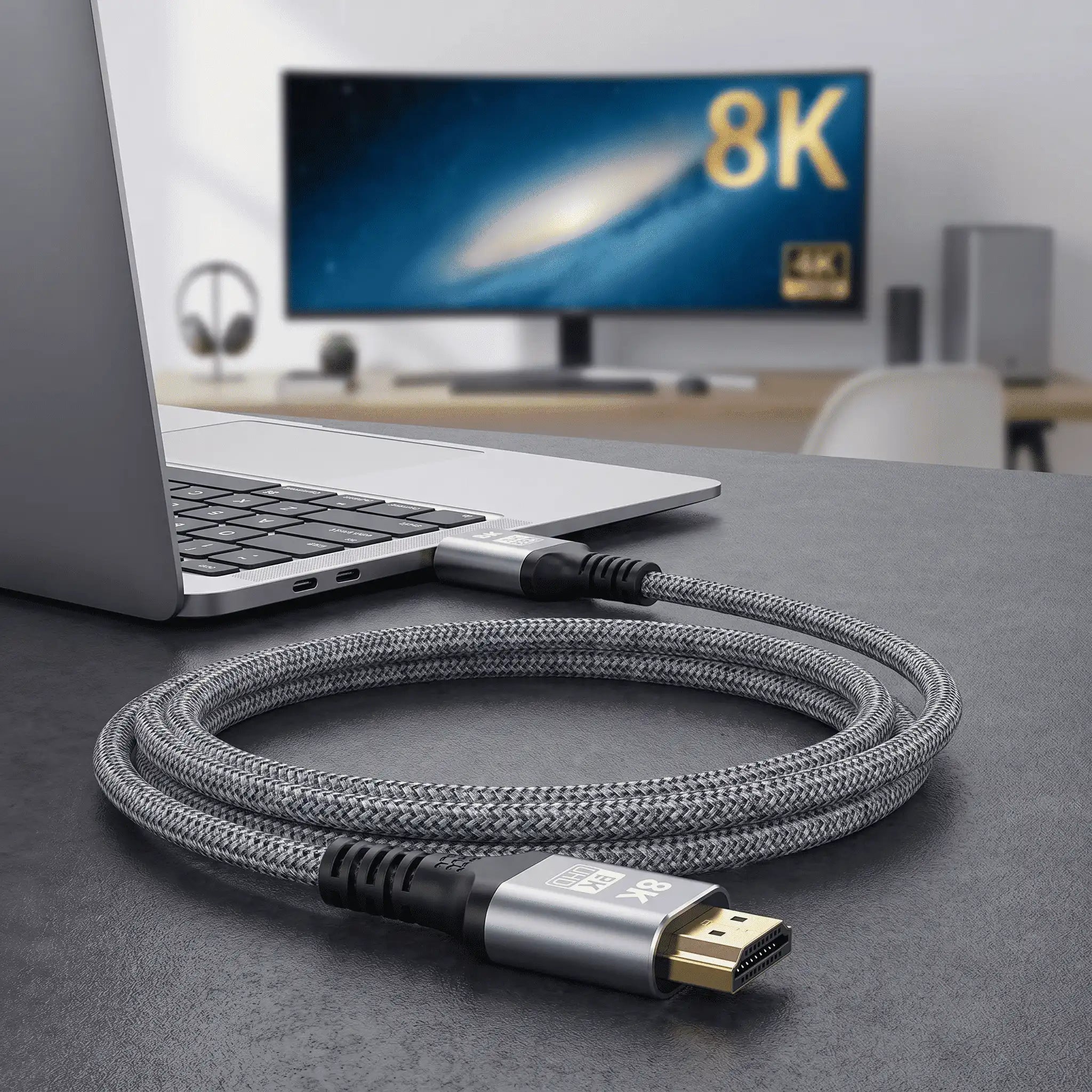 8K HDMI 2.1 Nylon Braided Cable
