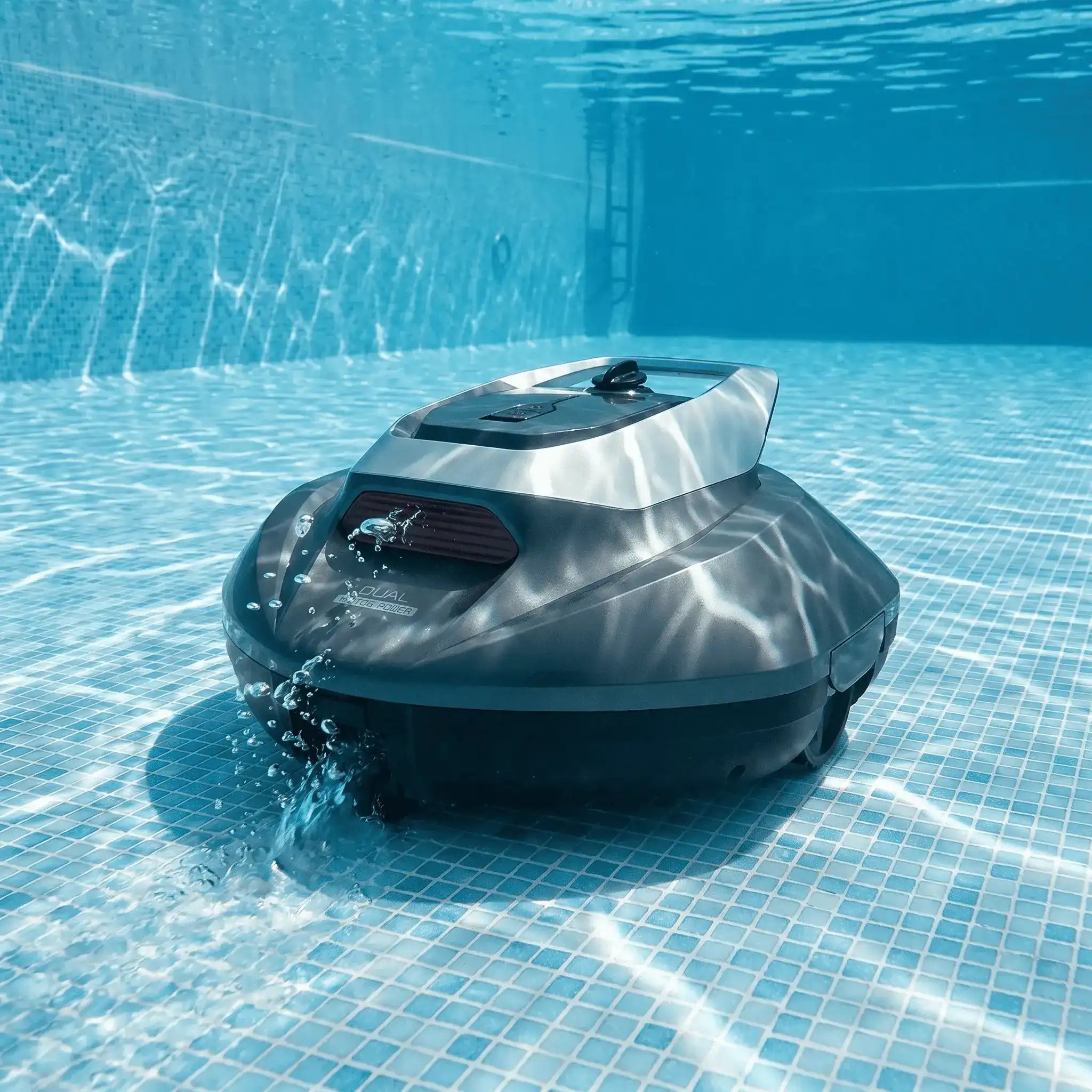 Robotic Pool Cleaner with Dual Motors, 90-Minute Runtime & 80 m² Range
