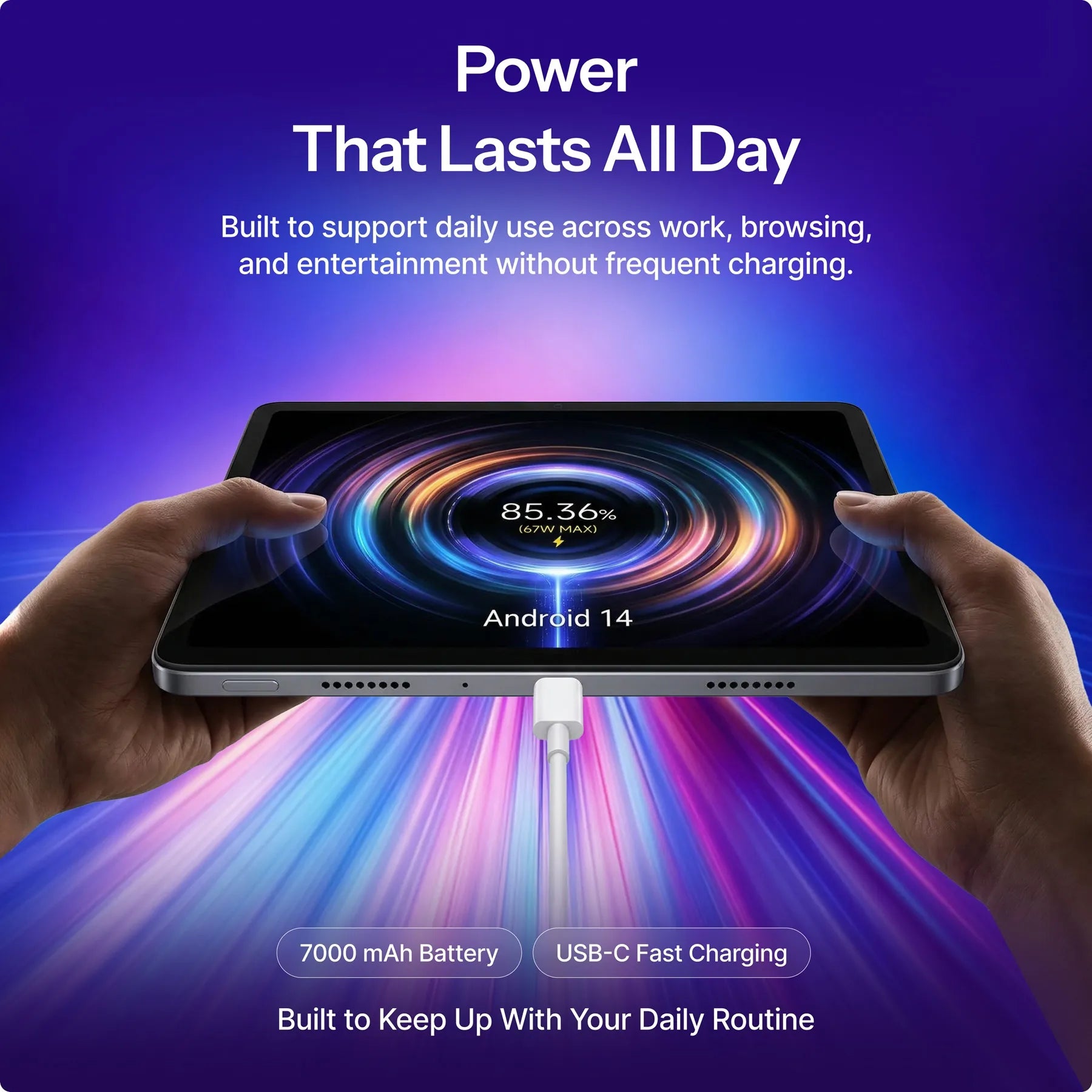 Tablet Prism Pro Android 14 Tablet 11 Inch