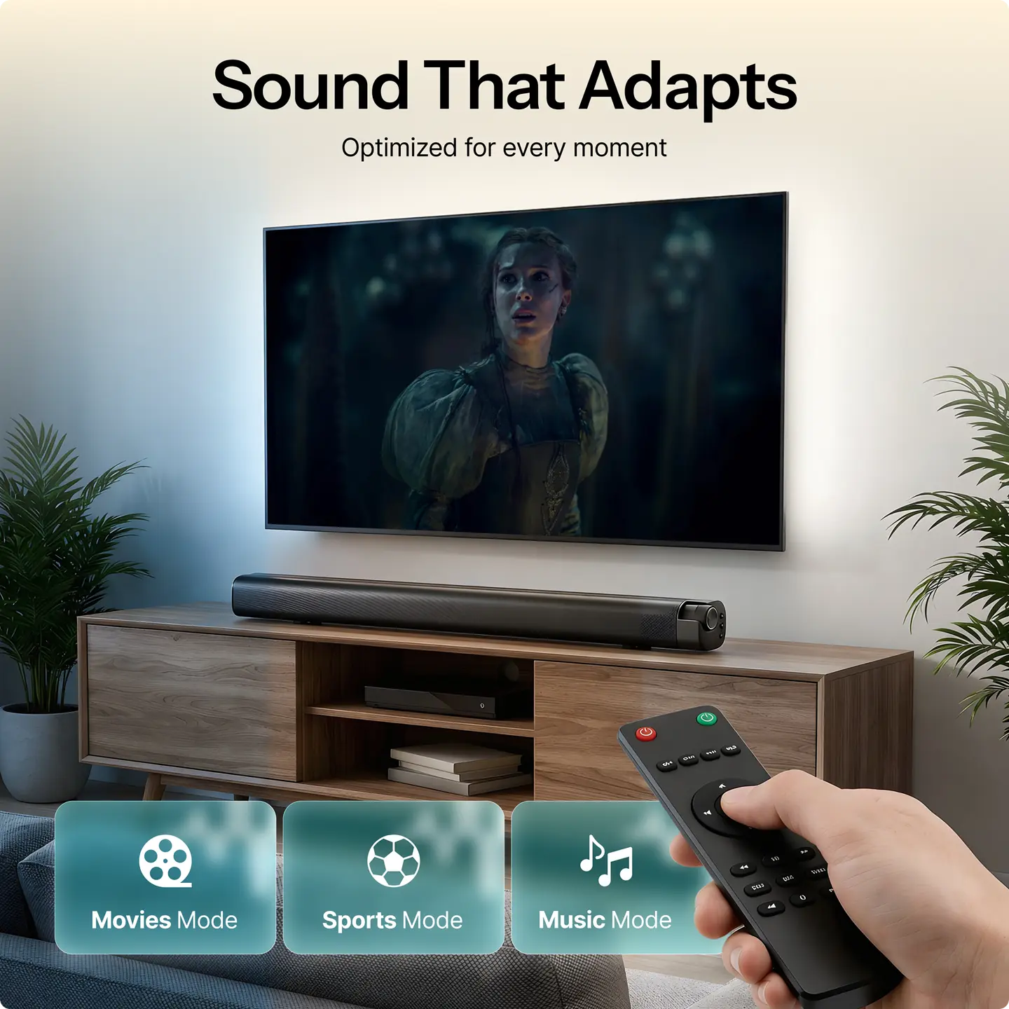 Soundbar Pro S2 for TV, PC, Laptop & Home Cinema with Bluetooth 5.0 streaming & Subwoofer-Surround-Sound