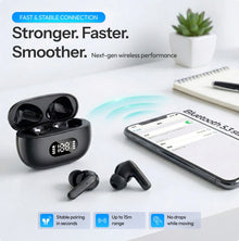 True Wireless In-Ear Earbuds, Bluetooth 5.3, 55 Hour Battery