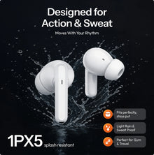 True Wireless In-Ear Earbuds, Bluetooth 5.3, 55 Hour Battery