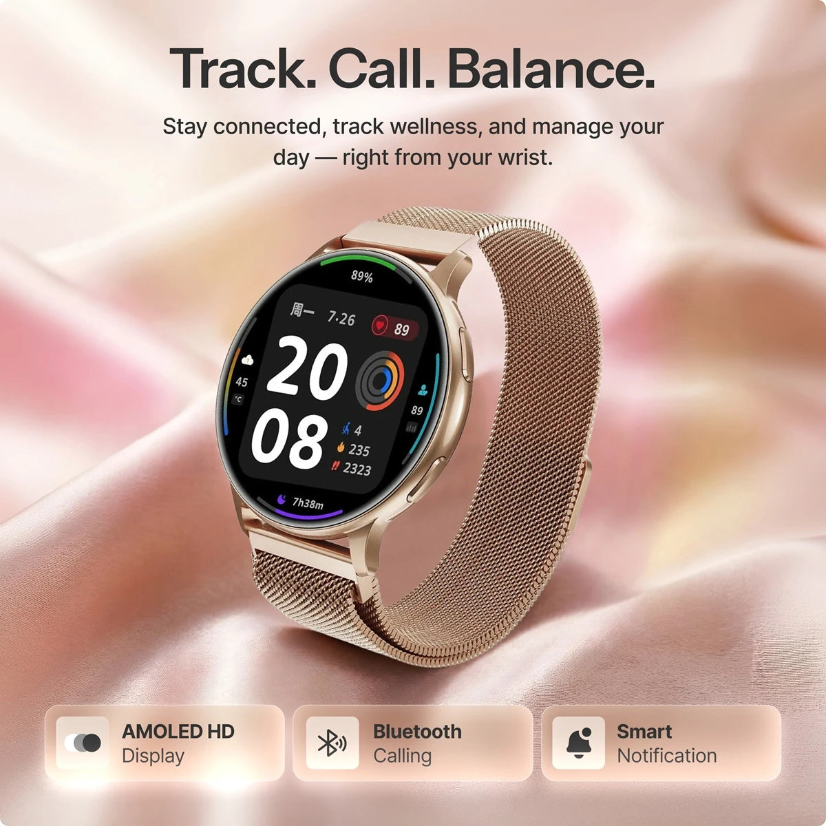Women's Smartwatch W Pro with AMOLED Display