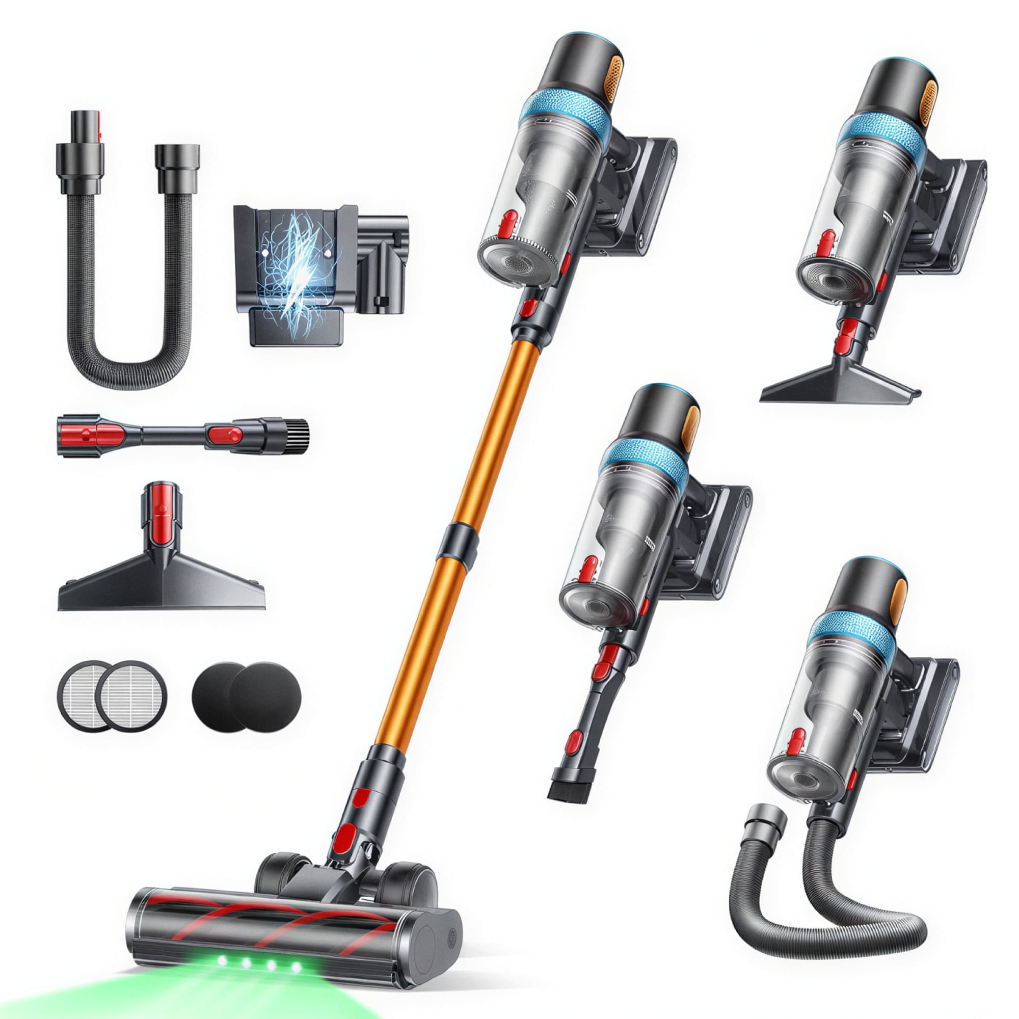 Cordless Vacuum Cleaner with 120AW Suction Power