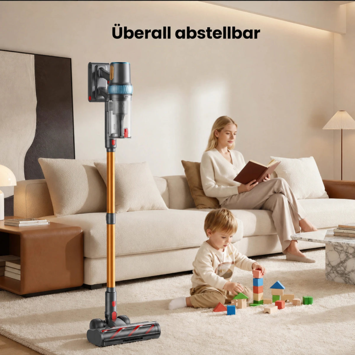 Akku Staubsauger mit 120AW Saugleistung