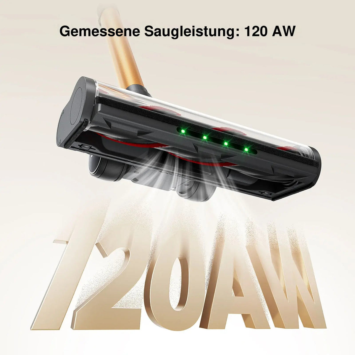 Akku Staubsauger mit 120AW Saugleistung